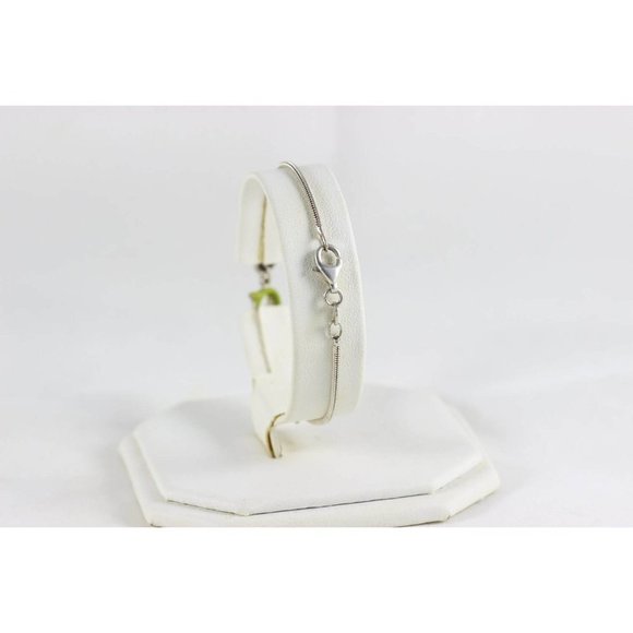 Sterling Silver Enamel Dolphin Bracelet 7 3/4" - Picture 4 of 5